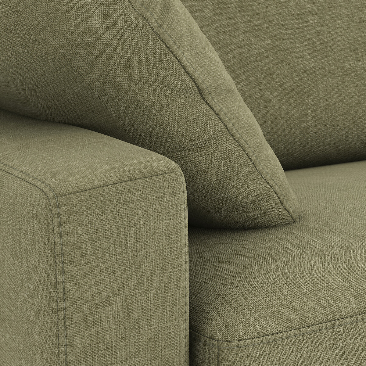 LA REDOUTE INTERIEURS<br>Sofá cama em algodão/linho, espuma HR premium, Timor