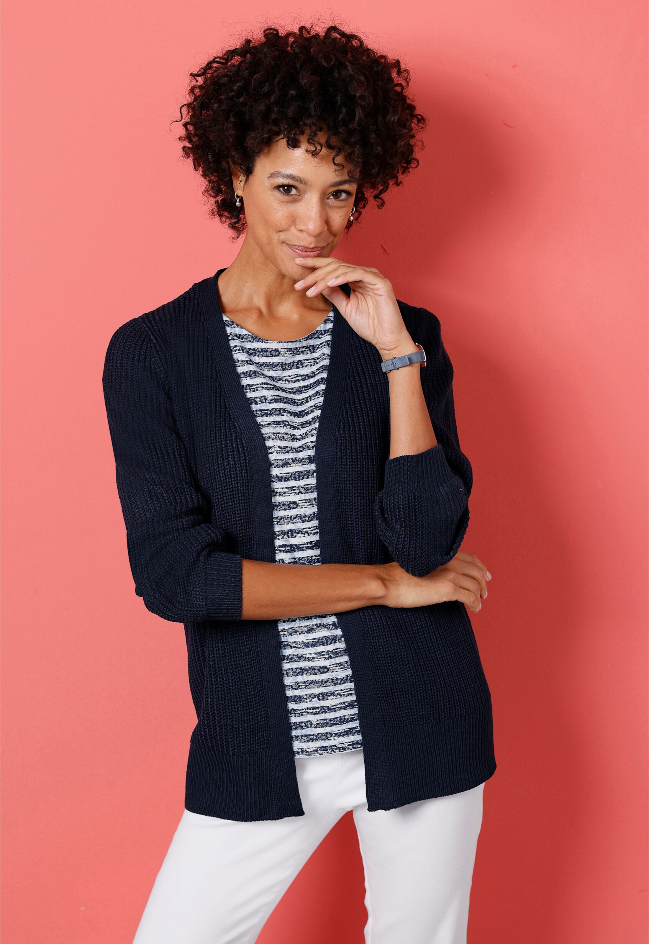 Longstrickjacke
