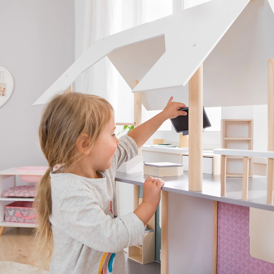 howa® Puppenhaus für Ankleidepuppen