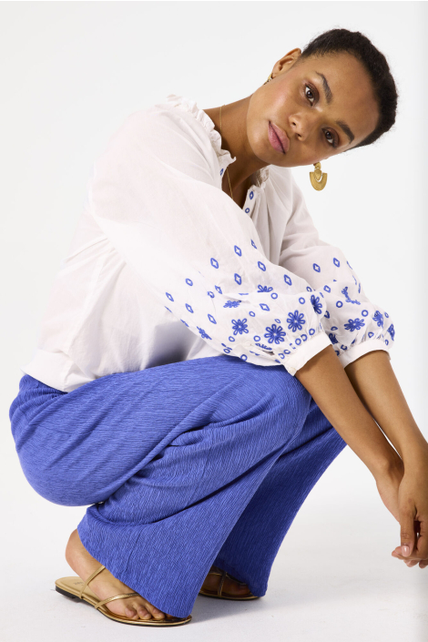 Garcia blauwe dames broek
