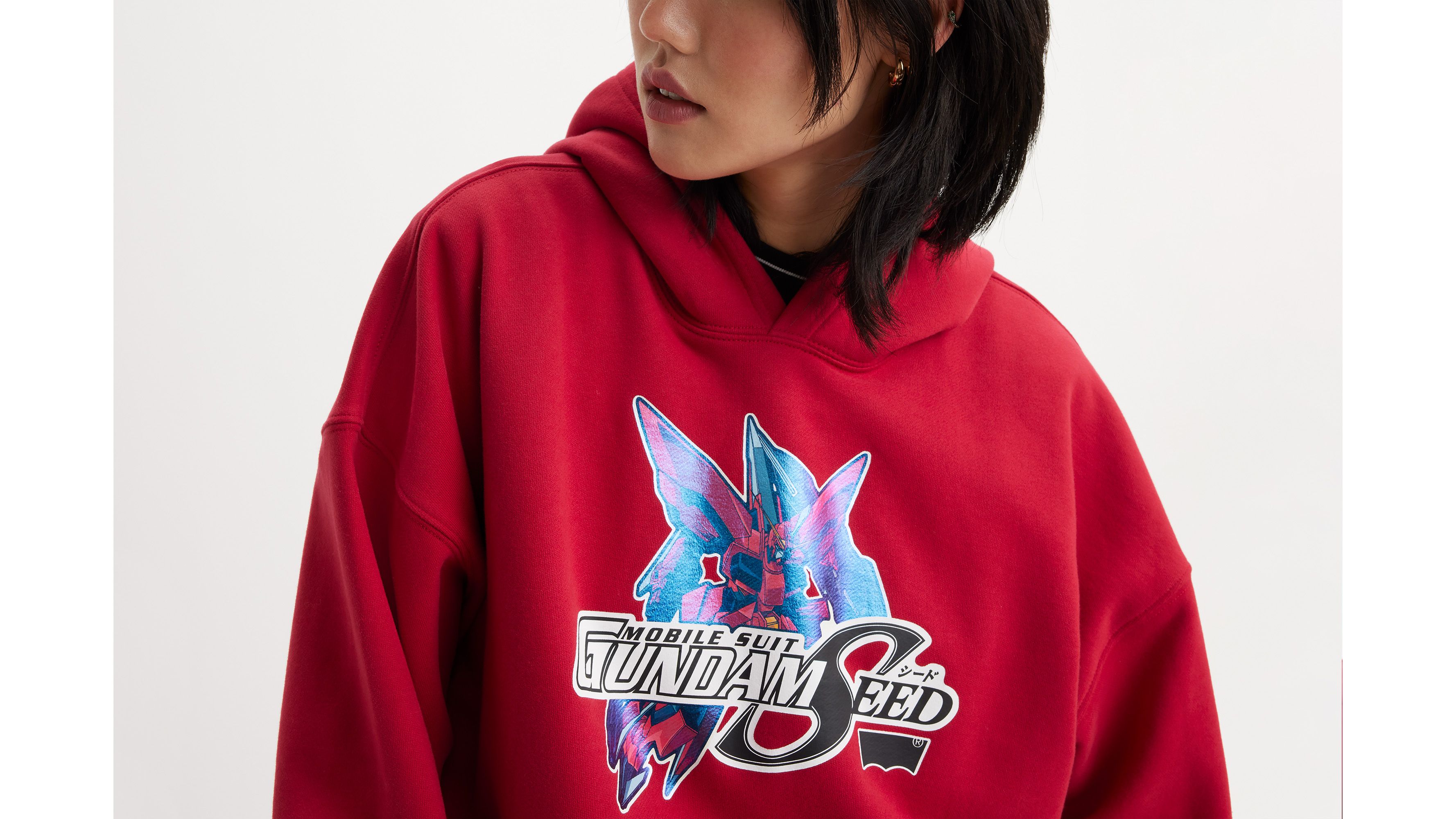 Sweat à capuche LEVI'S® x Gundam SEED - Aegis Red - Rouge