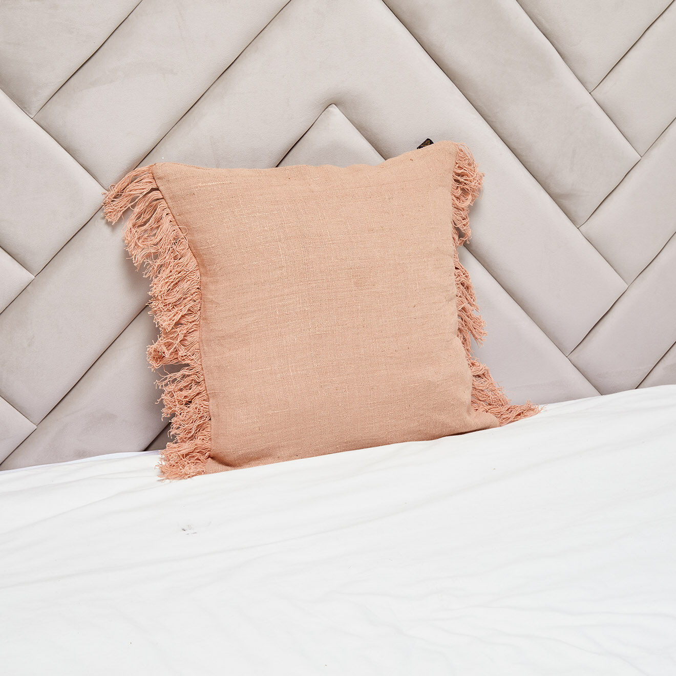Haomy Housse de coussin 100% Lin Wani cimarron - 45x45 cm