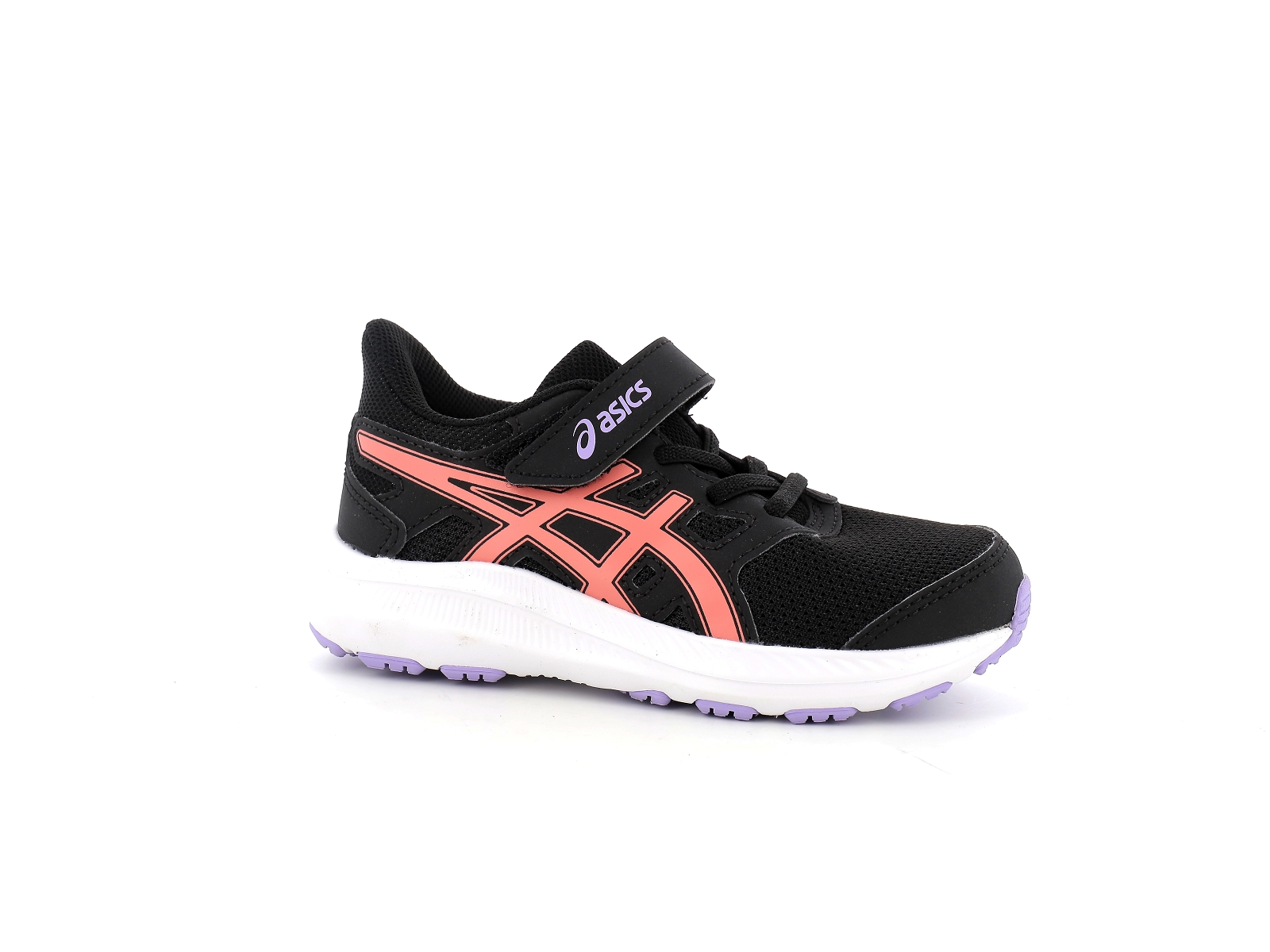 Asics-JOLT 4 PS Synthétique Noir-Rose