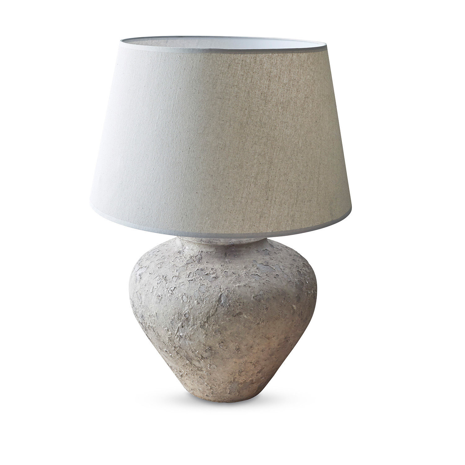 Tischlampe Bandol grau/creme