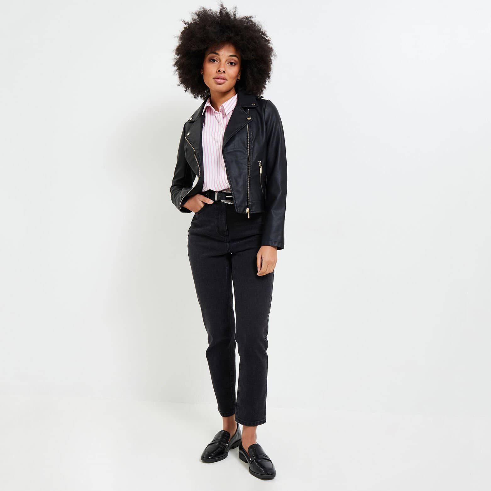Chemise rayée femme