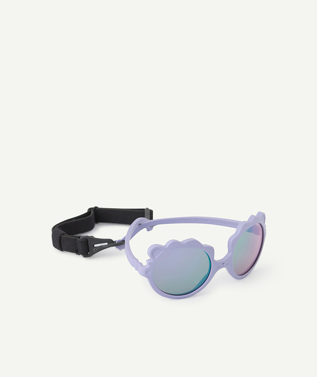 KIETLAlunettes de soleil bébé fille lion violettes