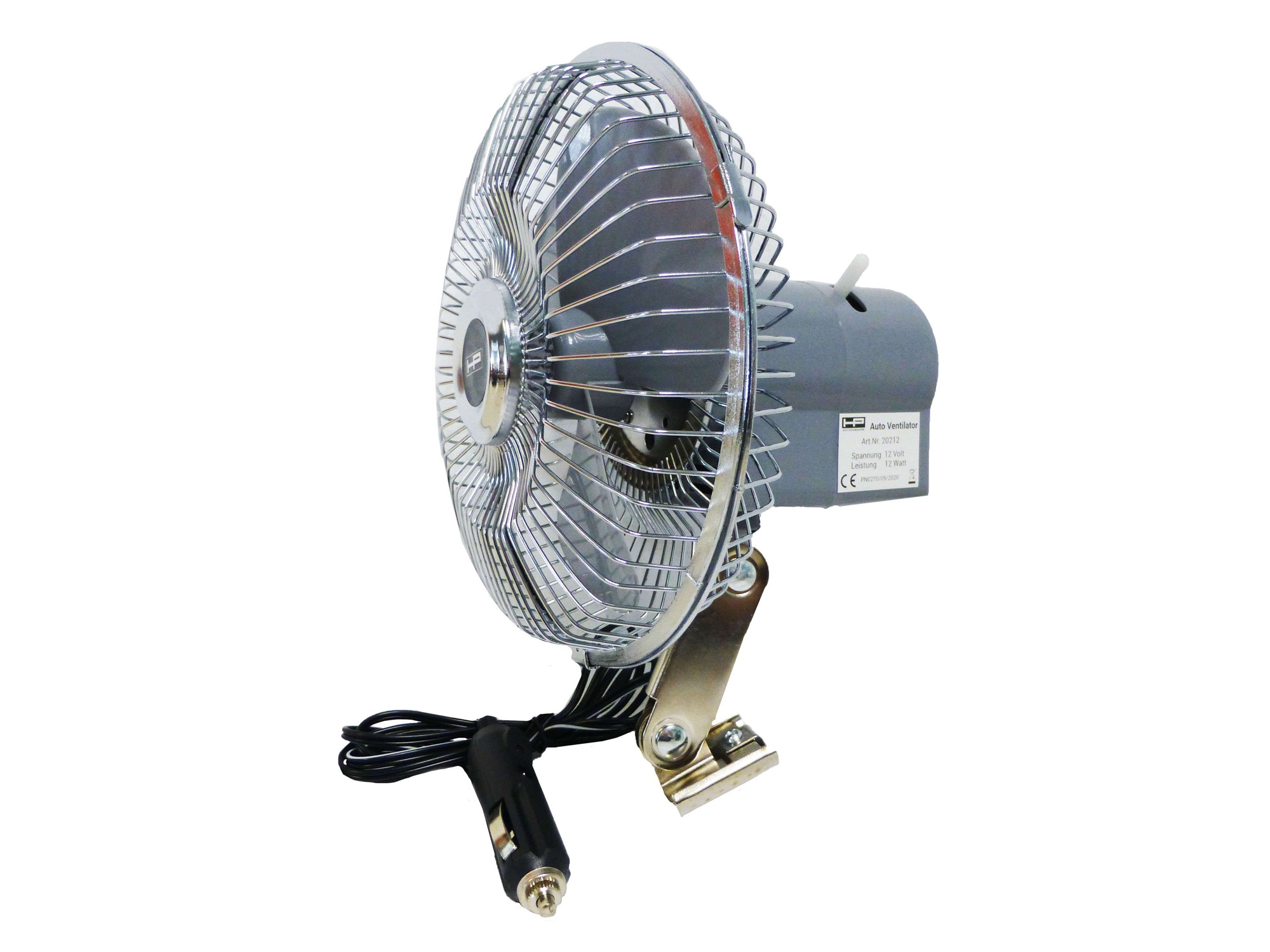 HP Autozubehör Ventilator mit Metallgitter 12 V