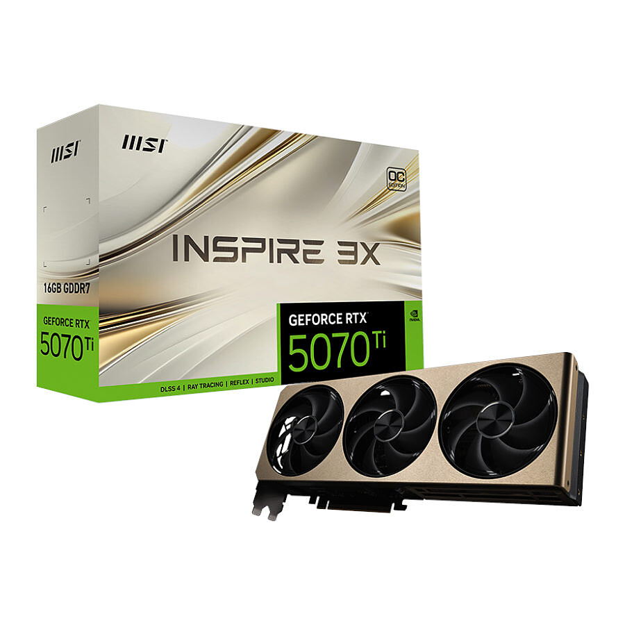 MSI GeForce RTX 5070 Ti 16G INSPIRE 3X OC PLUS