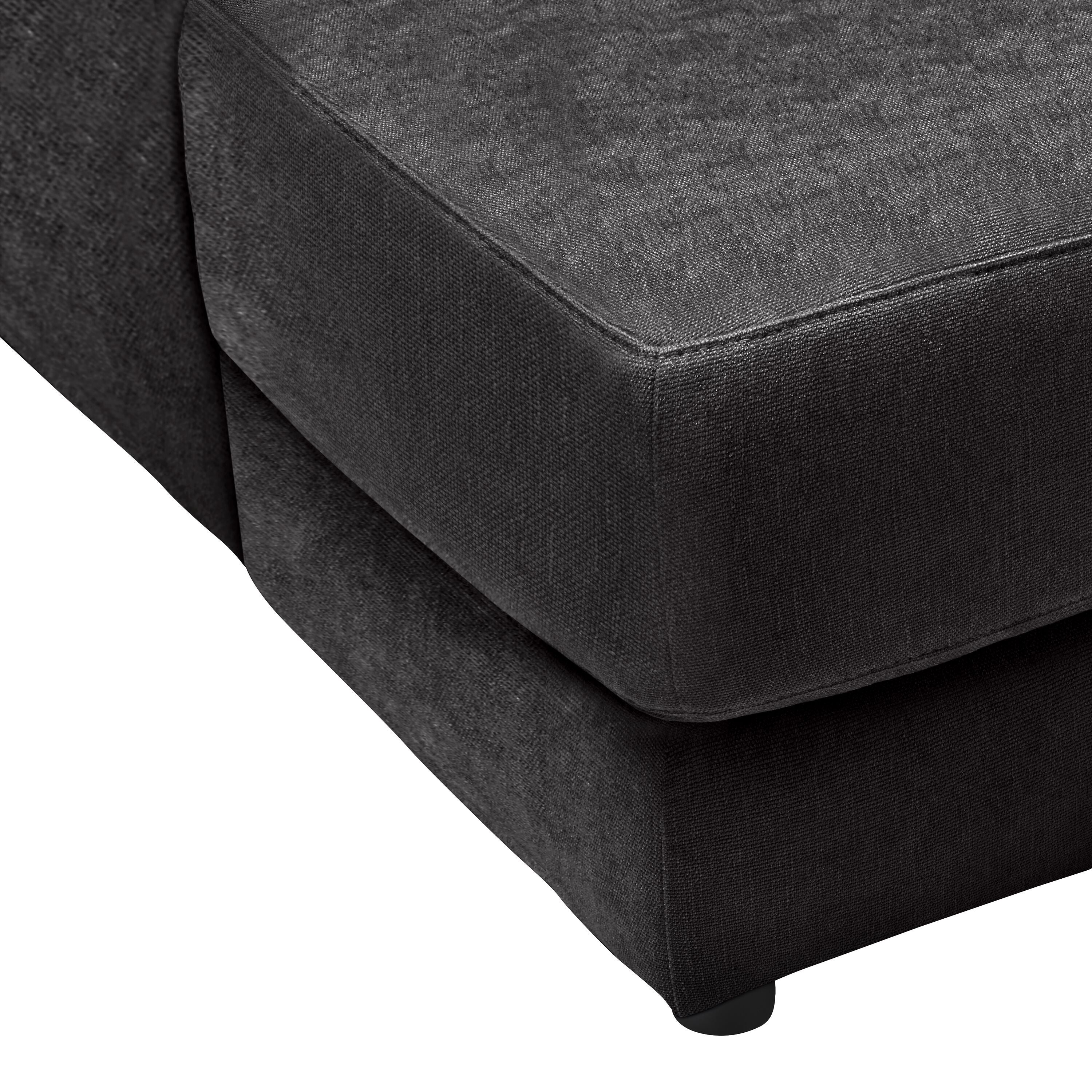 HARRISON Ecksofa - Schwarz / B: 250.0 cm x T: 170.0 cm x H: 85.0 cm