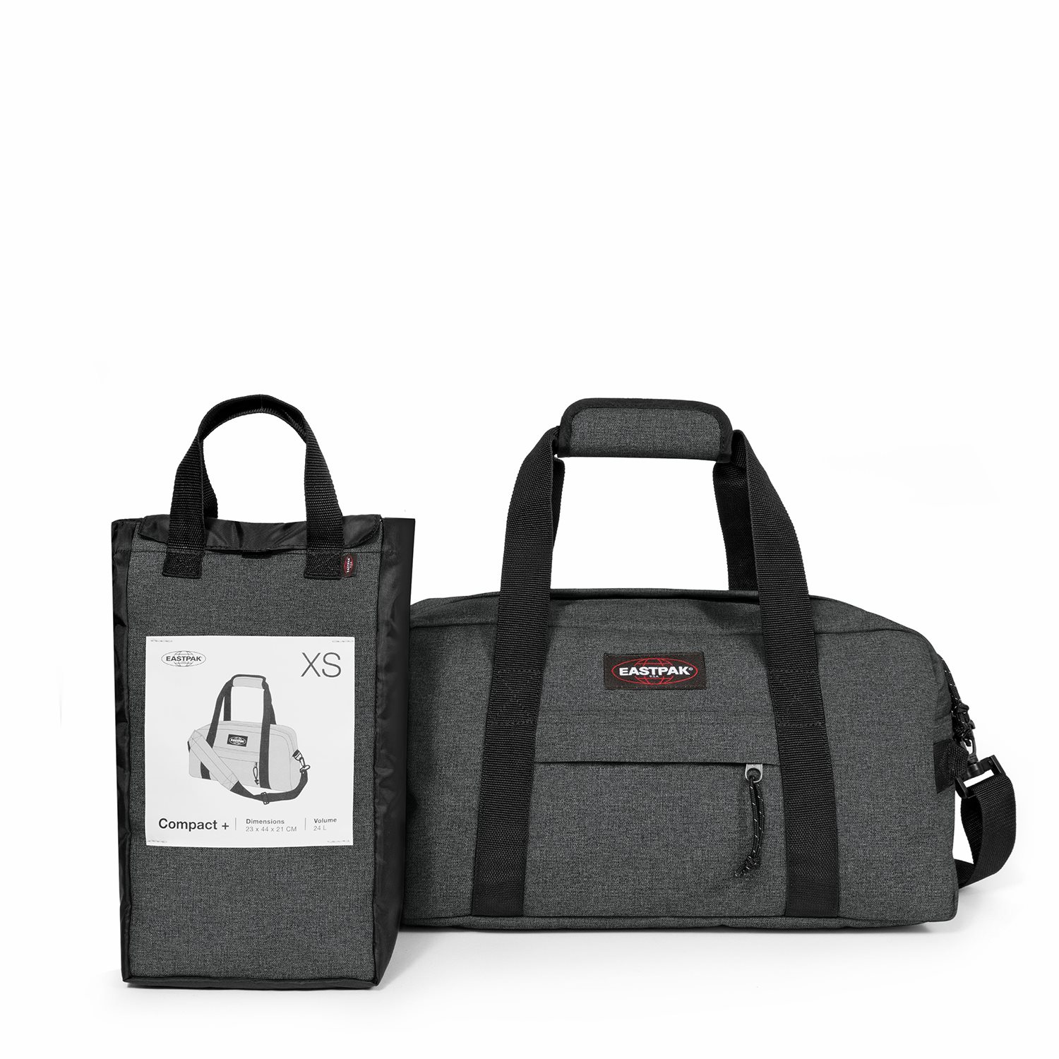 Eastpak Compact + black denim