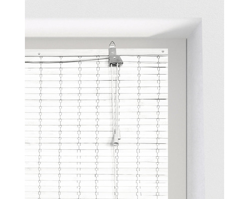 Soluna bamboe rolgordijn VD plat wit 60x160 cm