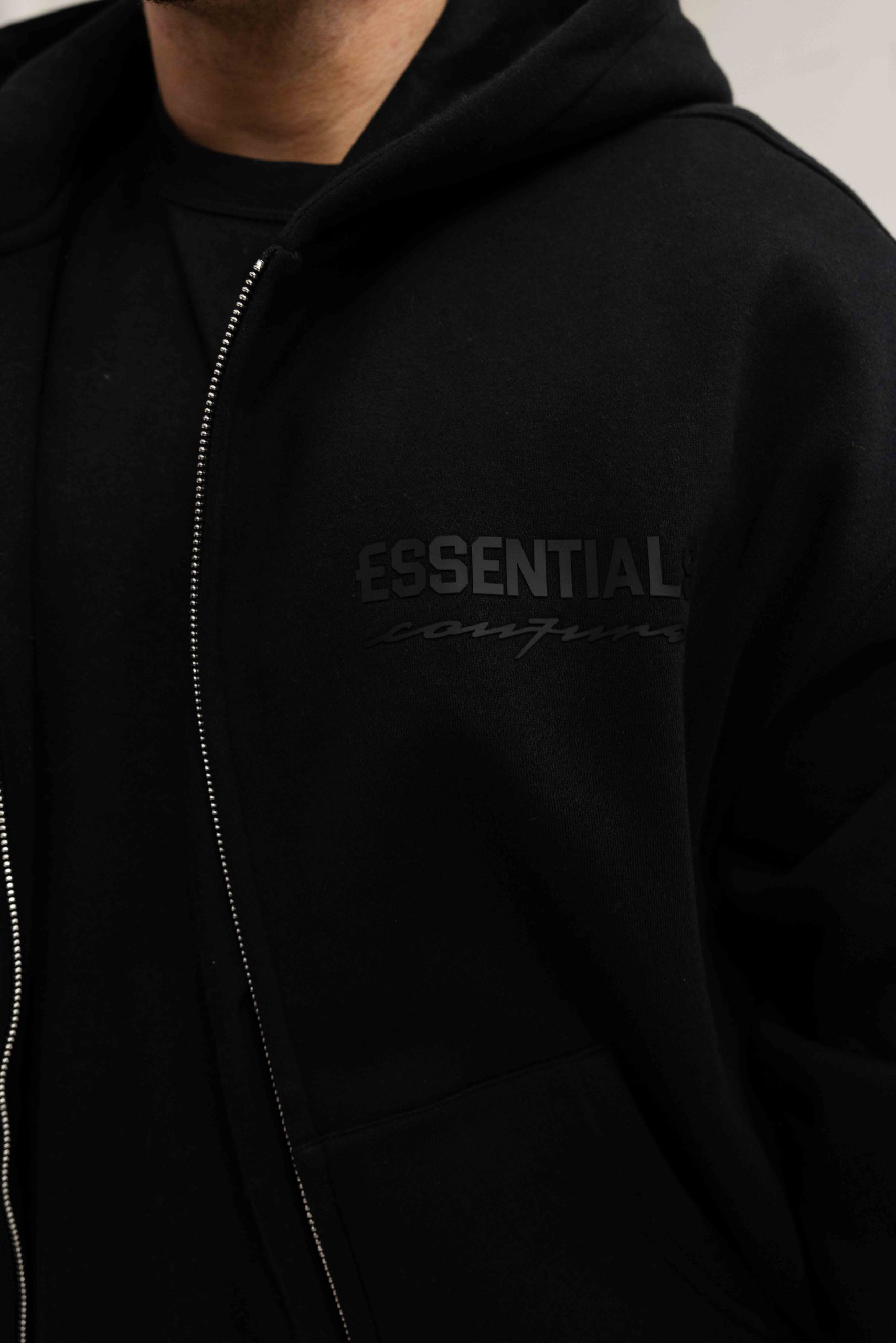 Cou7ure Essentials Basic Zipper Trainingspak Heren Zwart