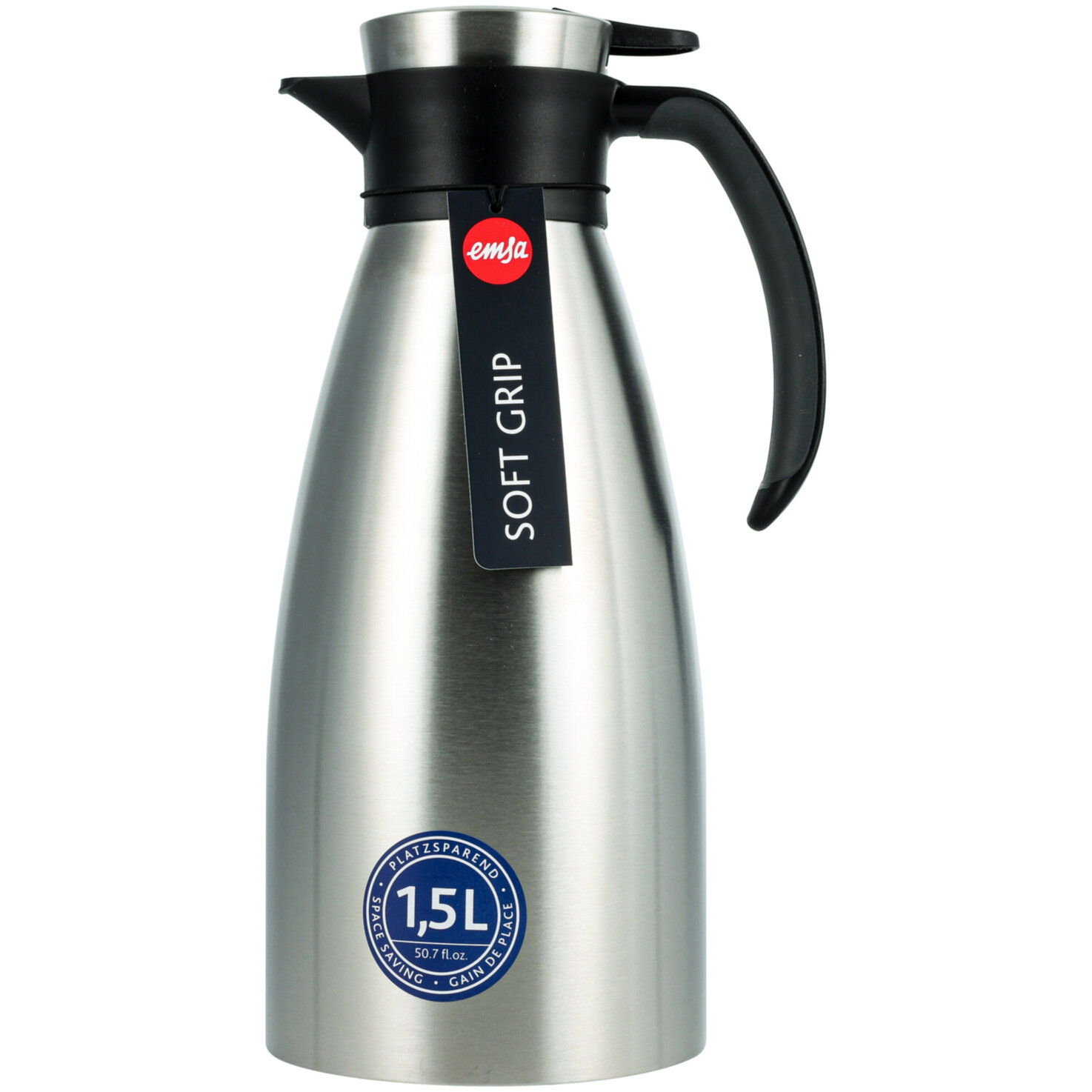 Emsa Soft Grip Isolierkanne Edelsthal 1.5l