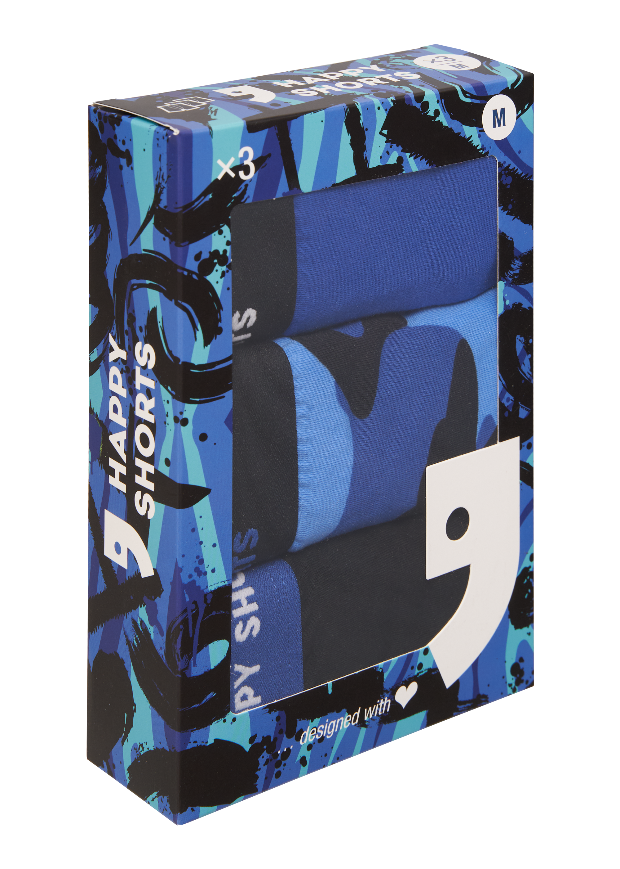 Men Jersey Boxer 3er Pack von Happy Shorts. Größe XXL