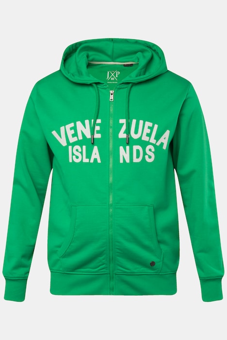 Hoodie-Jacke, Sweat, Badges, Kapuze, bis 8 XL