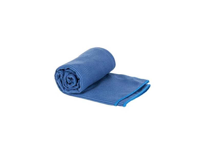 KOOR Handtuch Silva Onda Blu 3er-Pack S 35 x 55 cm Outdoor-Handtücher mit Silber-Ionen Veredelung