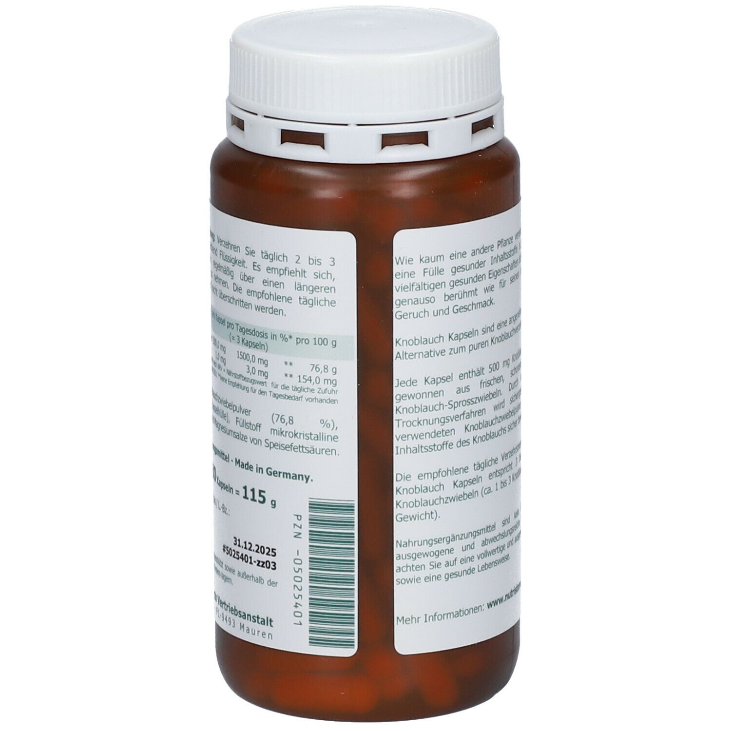 Knoblauch 500 mg Kapseln