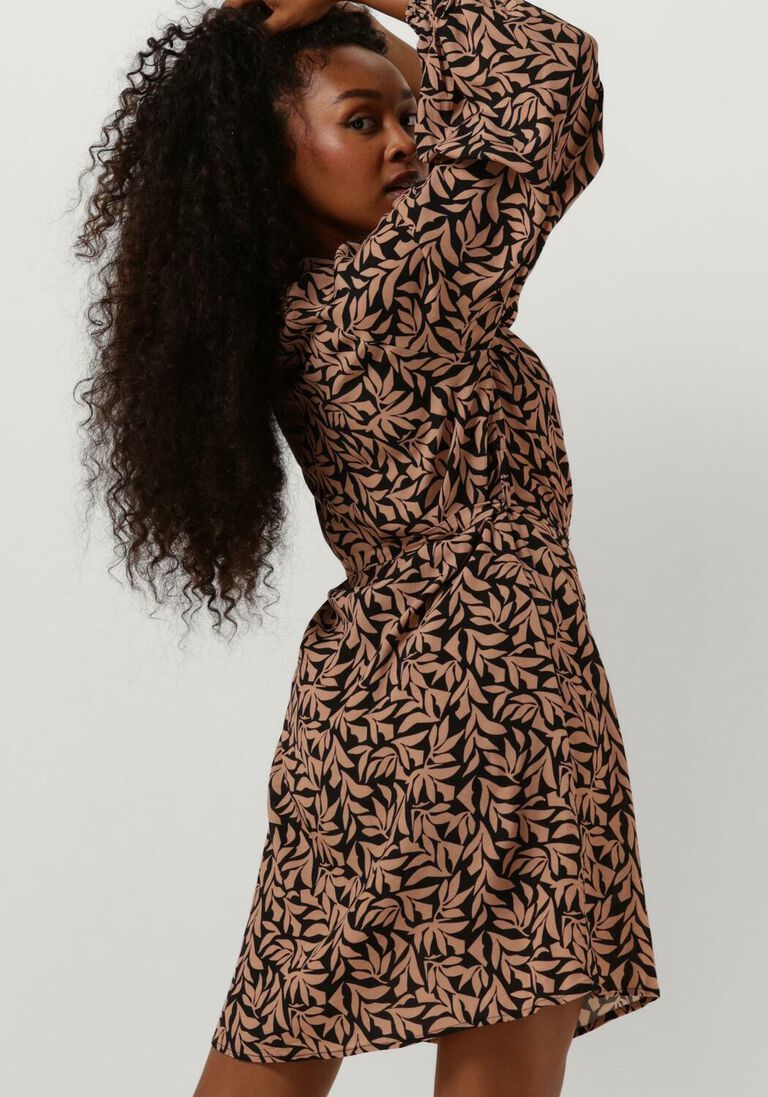 YDENCE taupe ydence mini jurk dress loa
