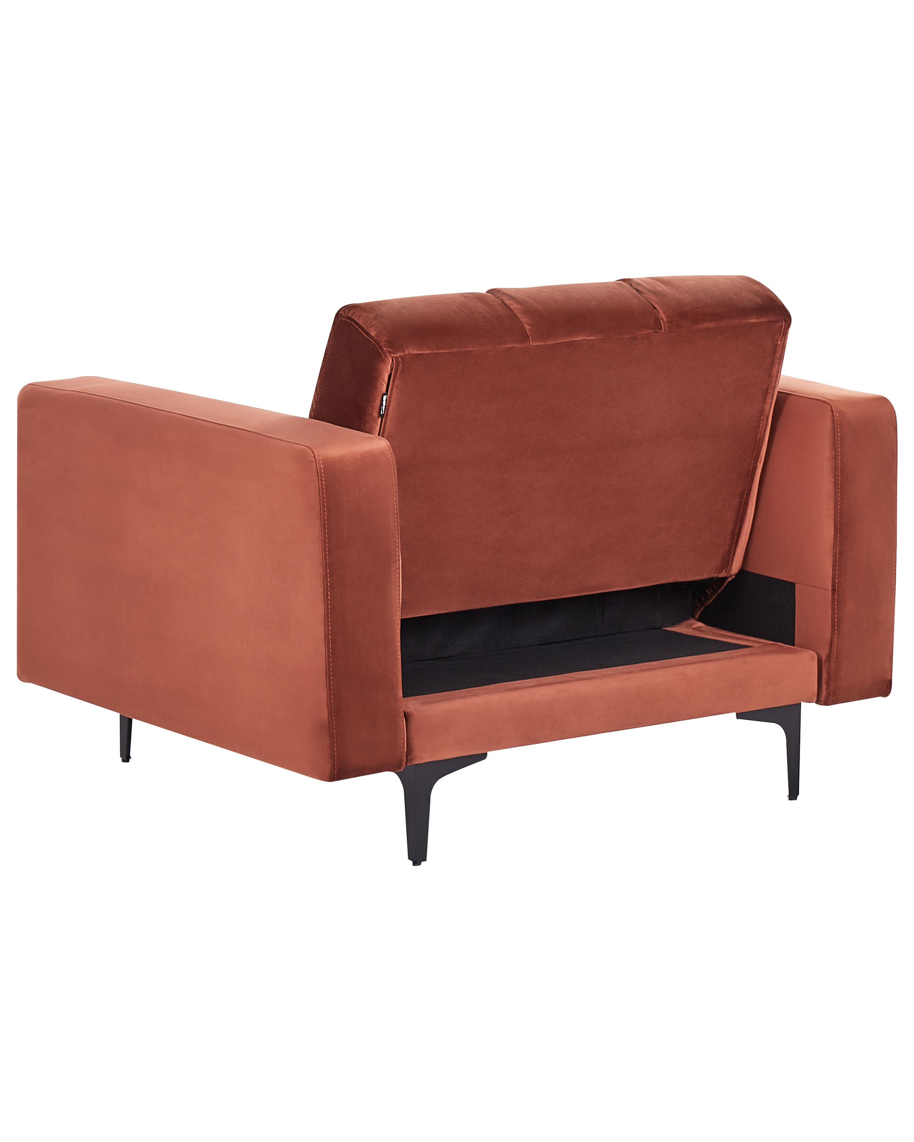 Fauteuil ALNES Fluweel Lichtrood