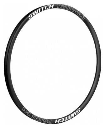 Jante vtt 27.5  switch tsunami disc pour gravity-enduro noir 32t. tubeless ready double paroi largeur 27mm