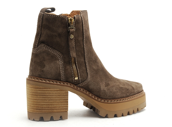 Alpe boots bottine talons femme 2433 gris