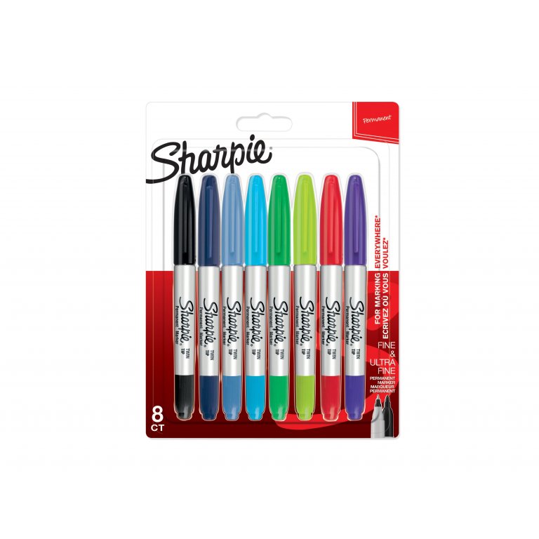Sharpie Permanent Marker Twin Tip Set