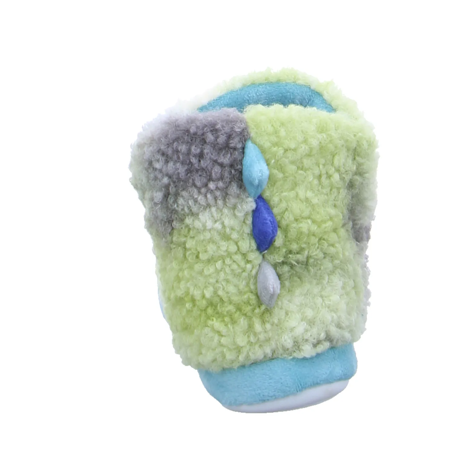 BECKER Kinder-Winterhausschuh Petrol Textil  warmer Hausschuh