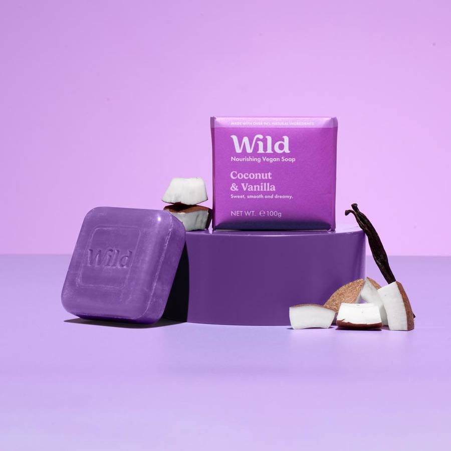 Wild Nourishing Vegan Soap Coconut & Vanilla 100g