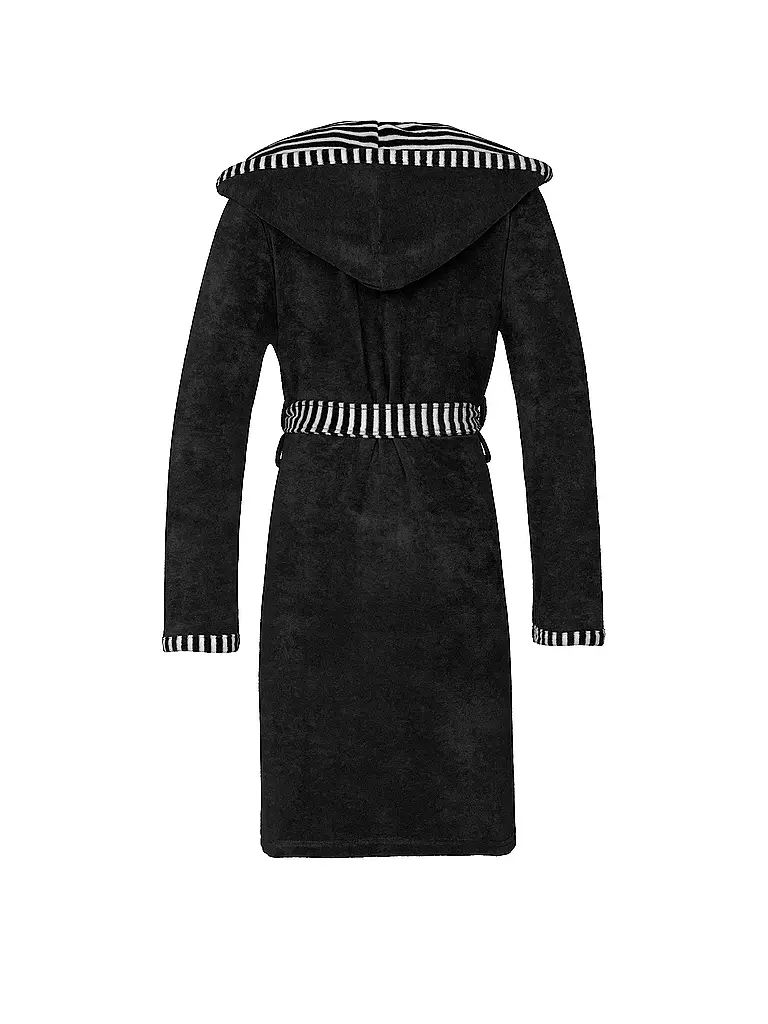 VOSSEN Damen Bademantel JUNO Schwarz schwarz