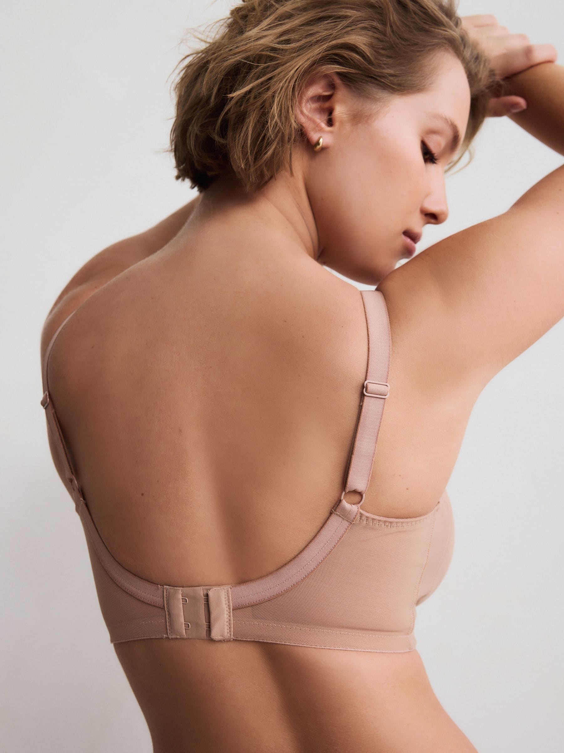 Praline nude - B-H Beha met volledige ondersteuning en volle cups zonder beugel en ultiem comfort