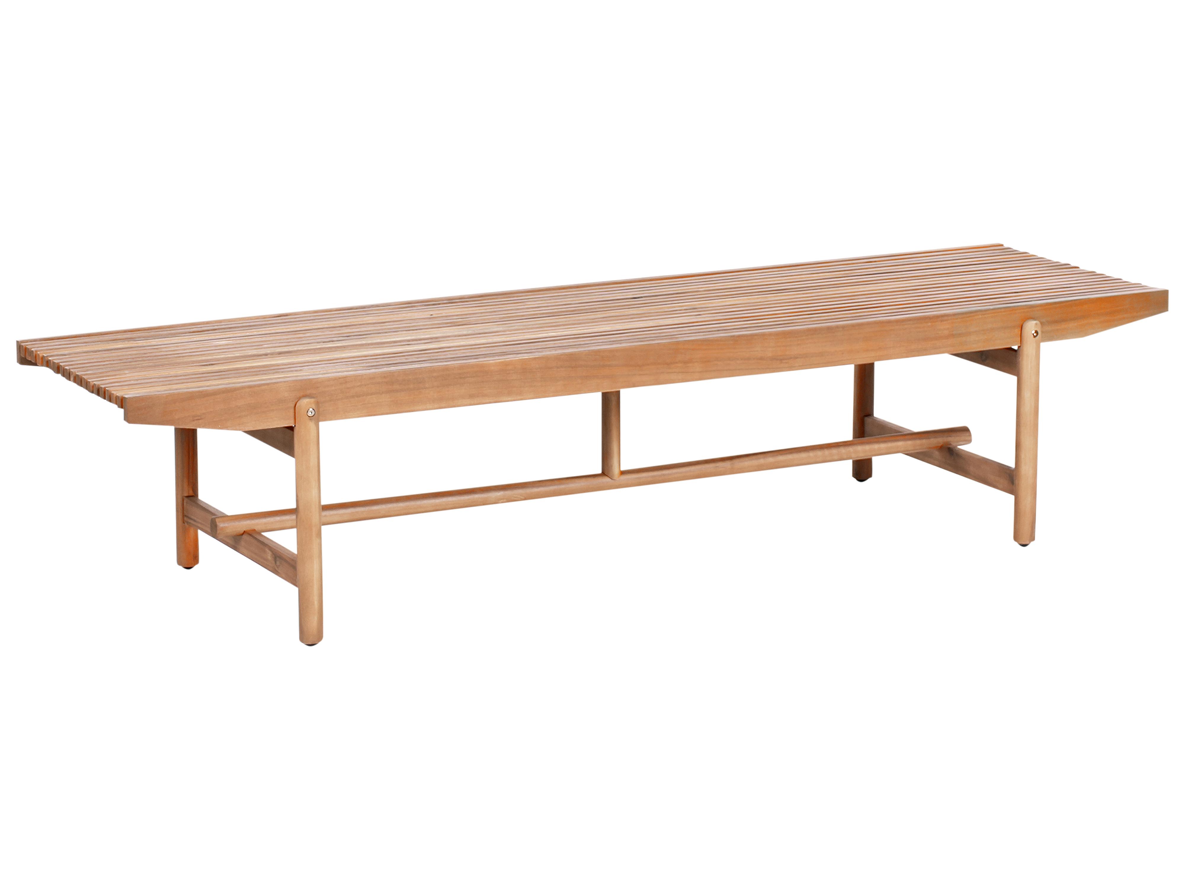 Tuinbank met zitkussen GIAVENO 210 cm Acaciahout Gebroken wit