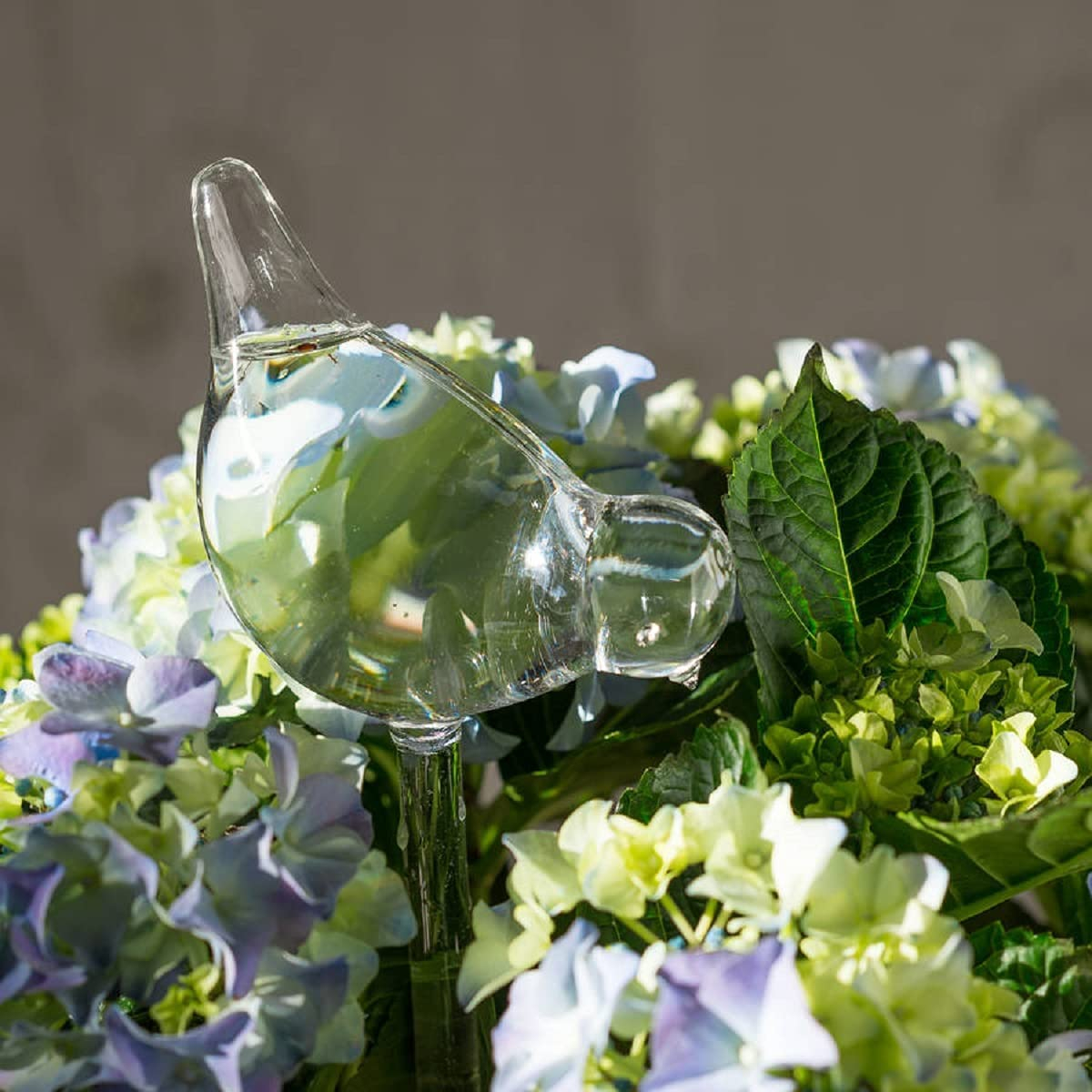 (2er Set) 25x10cm Automatischer Pflanzenbewässerungs Vogel (Indoor/Outdoor) - Transparent