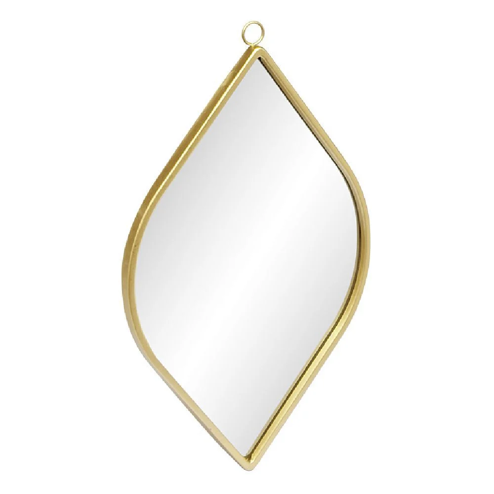 Miroir en métal doré