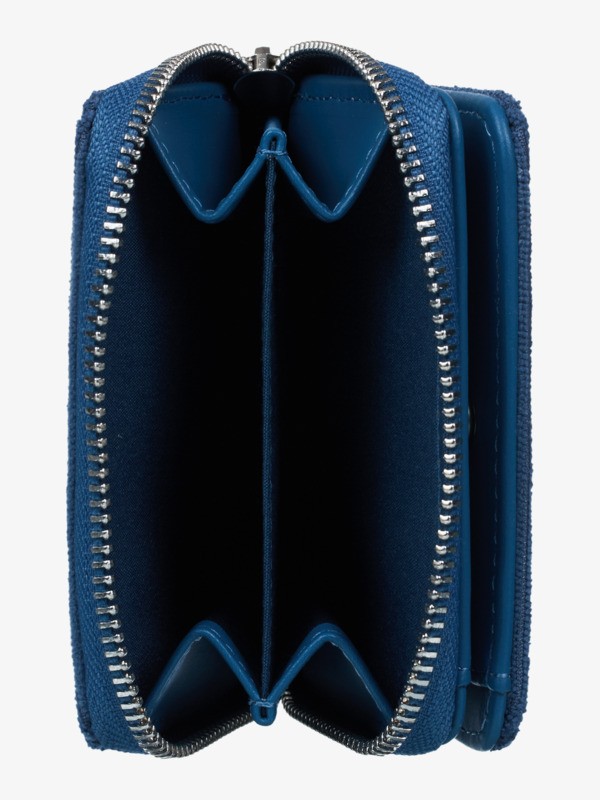 Lisette Portefeuille en velours côtelé Bleu Femme