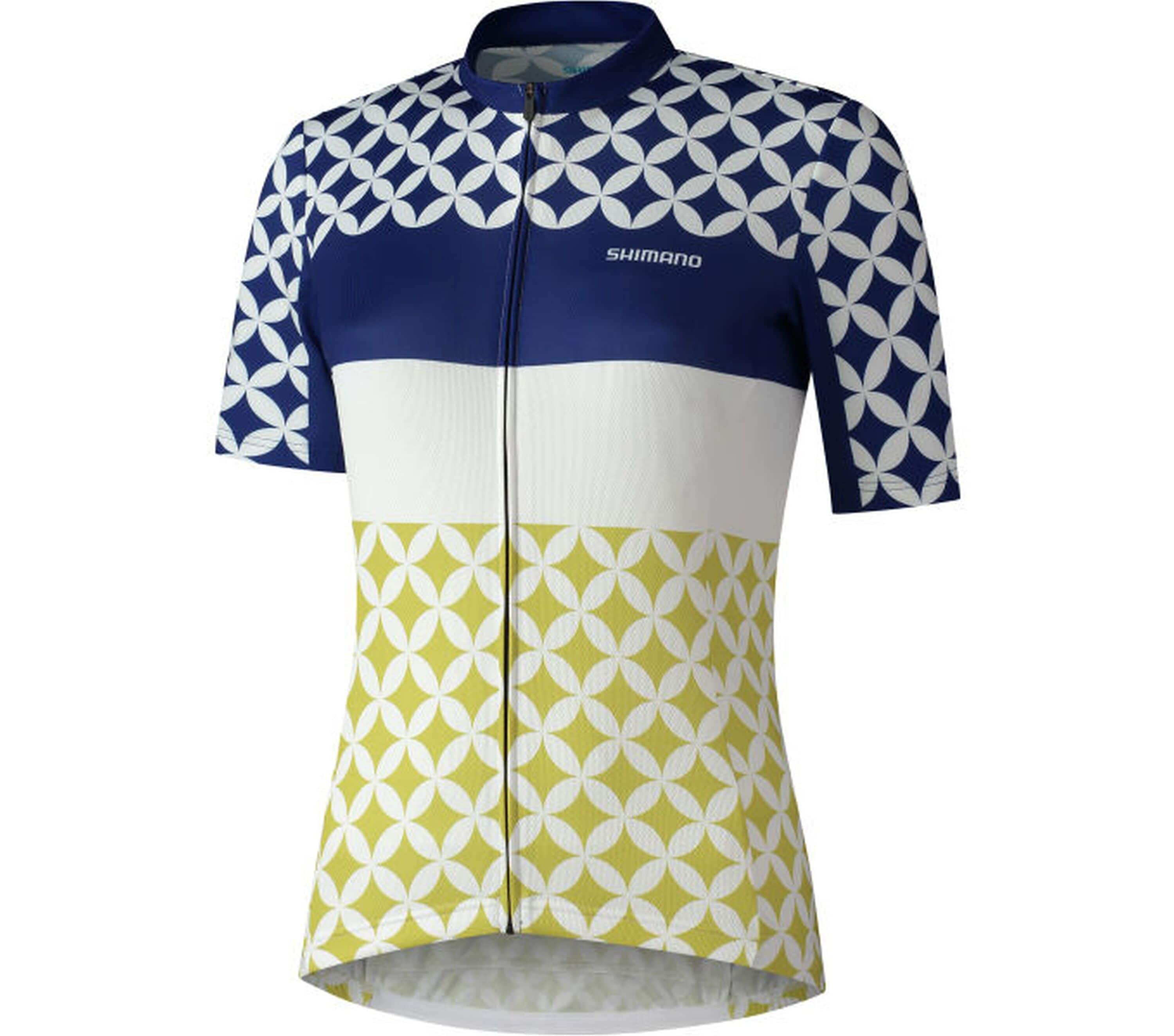 W's MIZUKI Short Sleeve Jersey, White/Navy