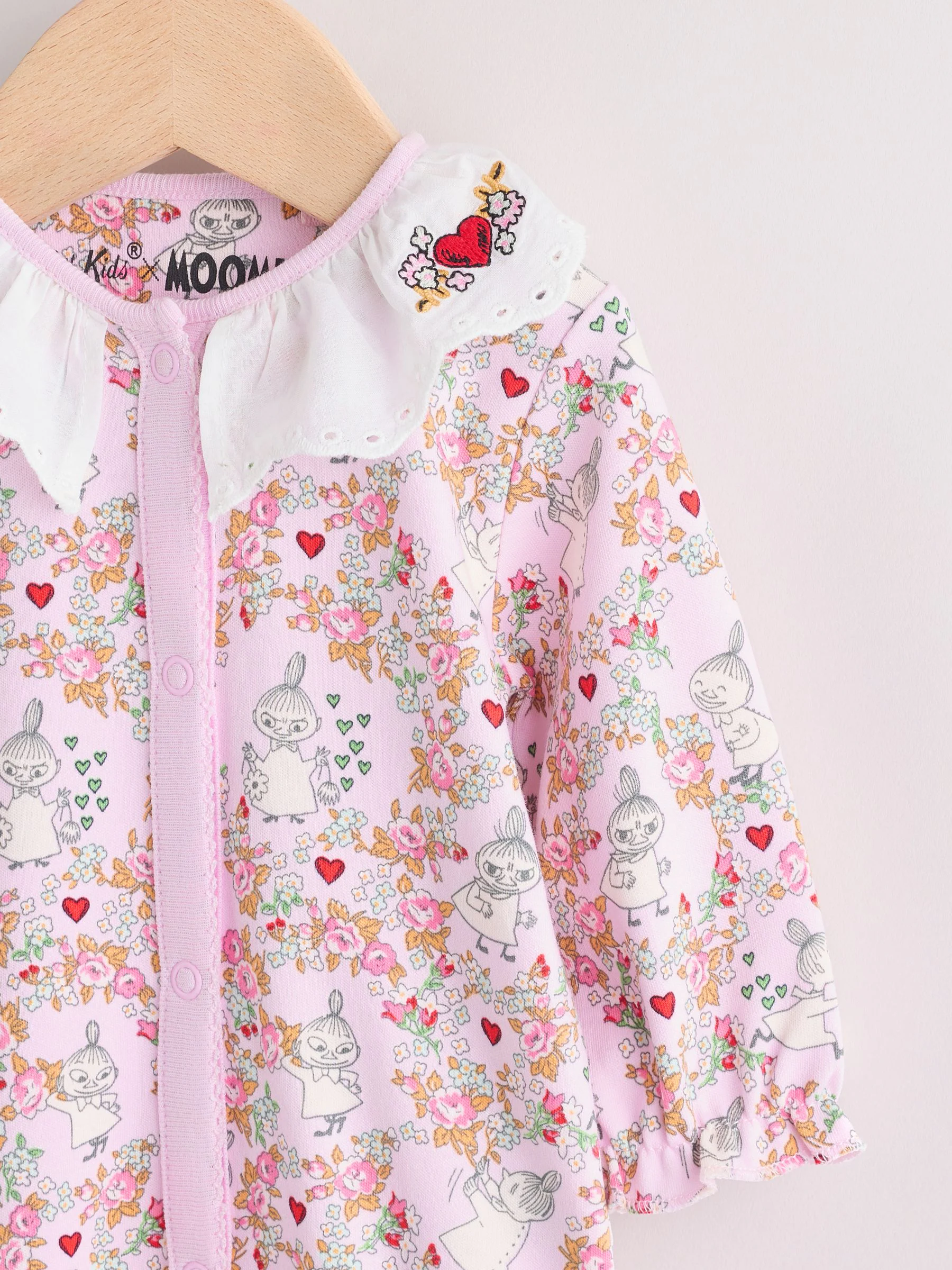 Roze - Moomin Baby Sleepsuit