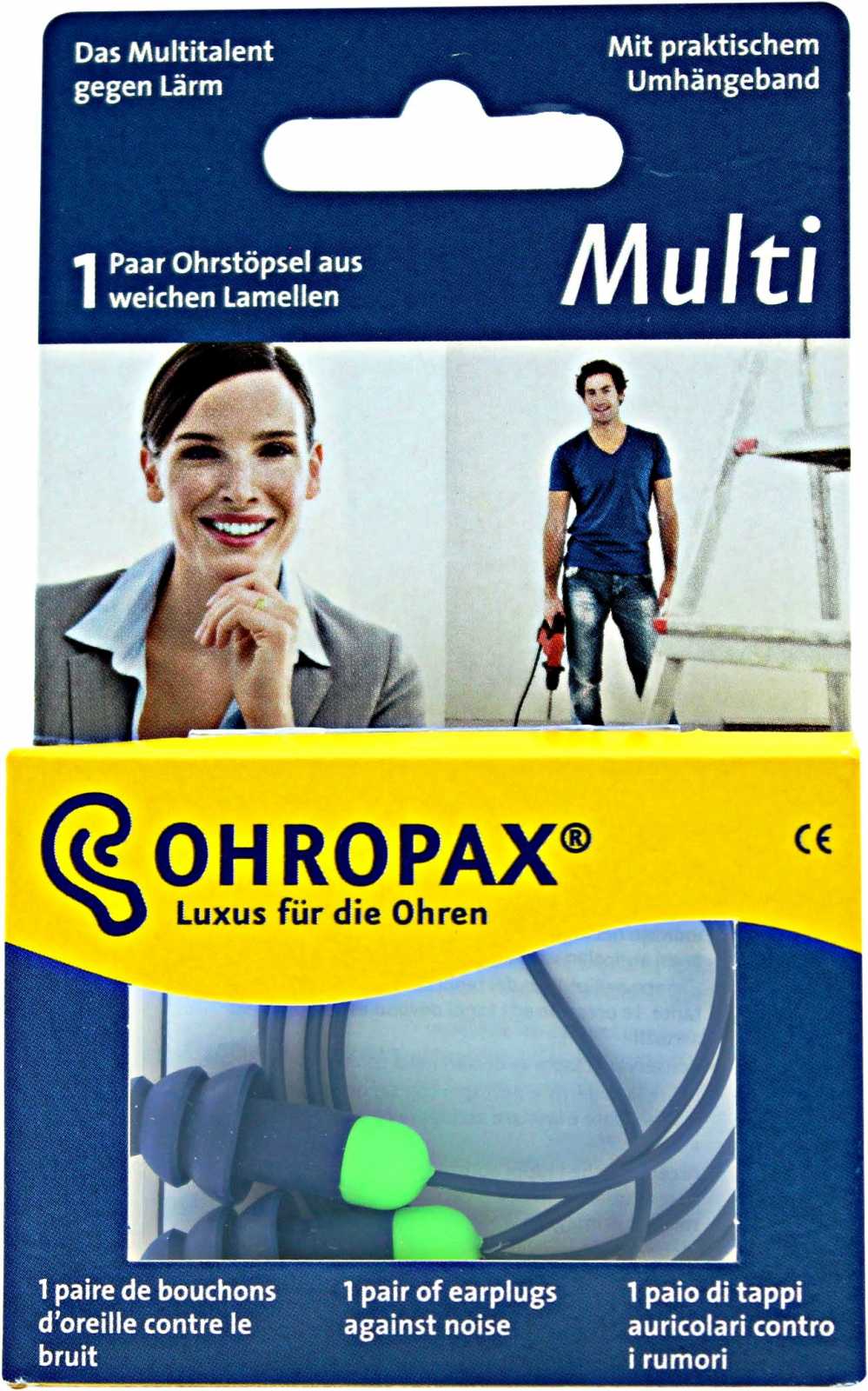 Ohropax 1 Par de Tampões de Ouvido Múltiplos