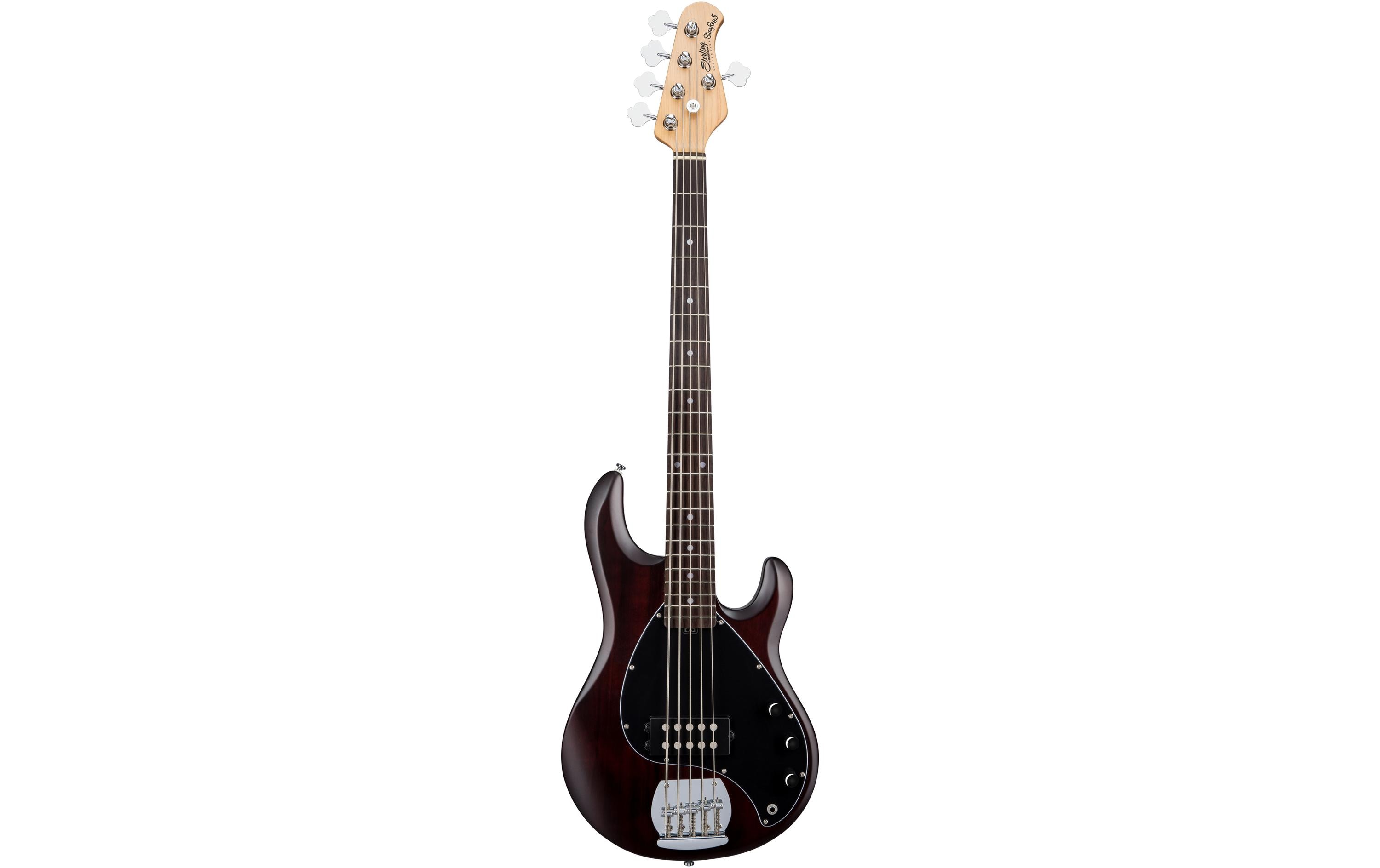 E-Bass StingRay Ray5 – Walnut Satin<br>5-seitiger Bass mit Aktivelektronik und einem Humbucker