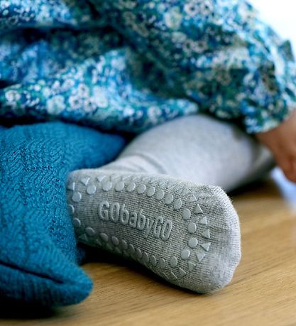 GoBabyGo Krabbelstrumpfhose - Wolle - Graumeliert