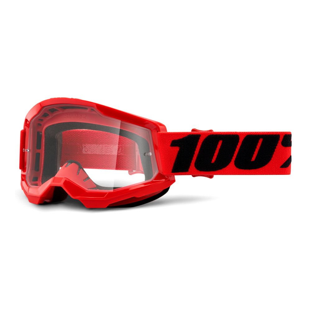 100 percent STRATA 2 - Masque VTT red/clear