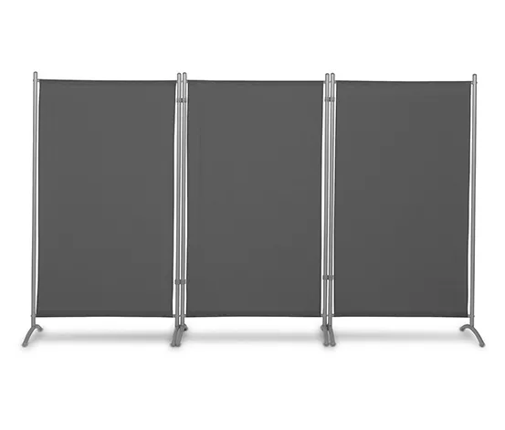 Leco Stellwand, 3-teilig, anthrazit