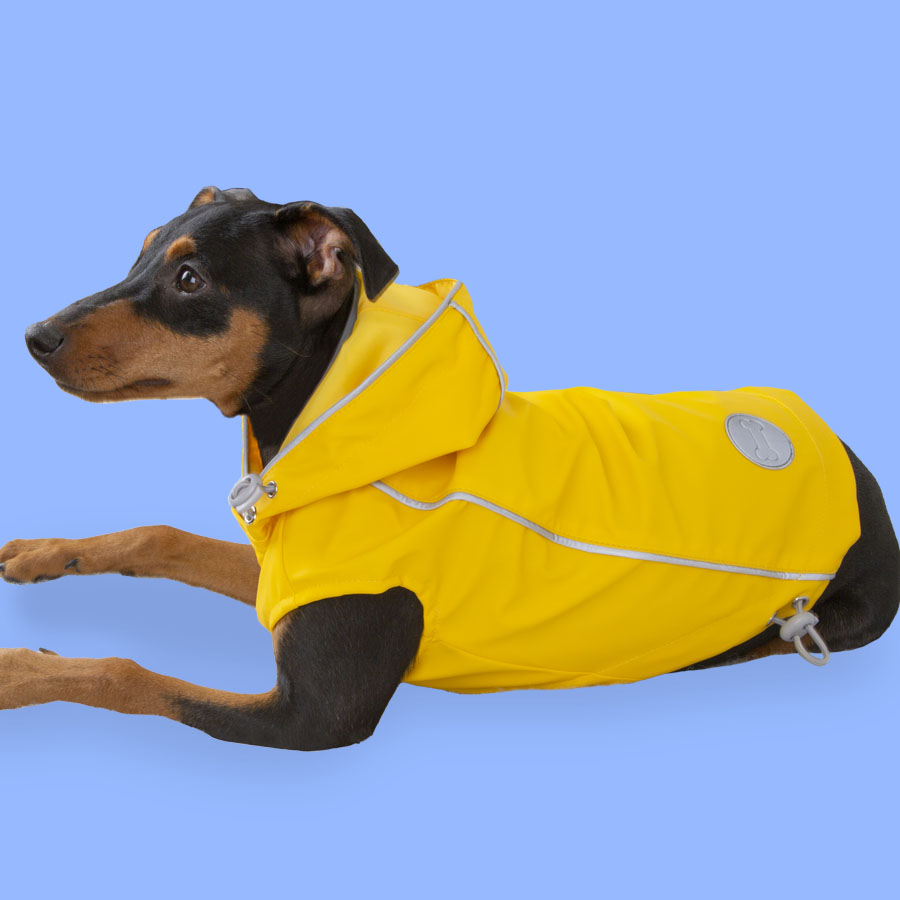 Roupa impermeável amarela para cães Outech Fisher