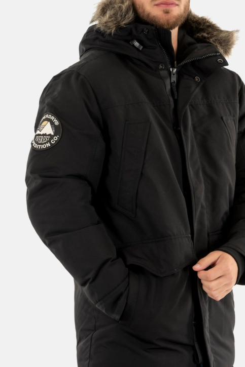 Blousons et vestes superdry everest 12a jet black