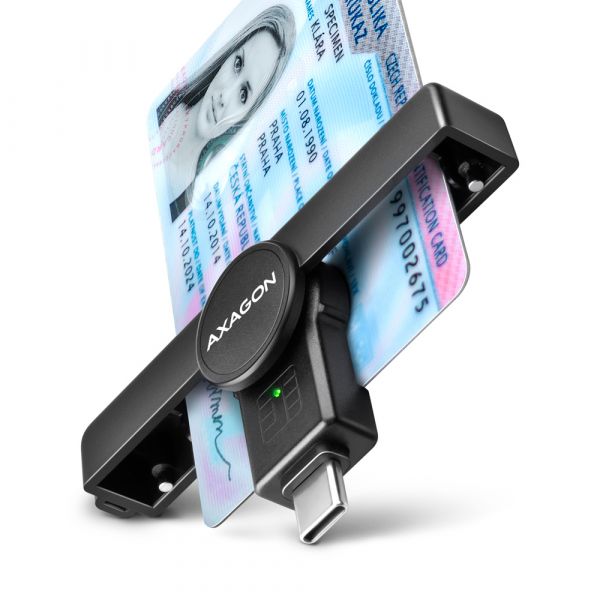 AXAGON Leitor cartão cidadão PoketReader USB-C