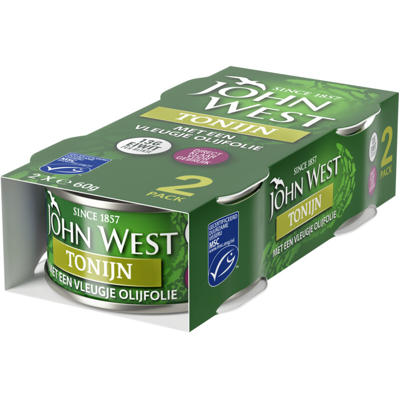 John West Tonijn met een vleugje olijfolie 2-pack