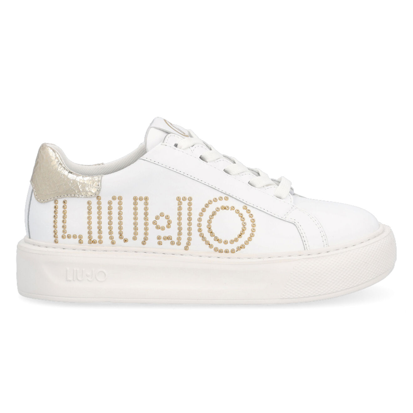 Liu-Jo Sneakers Kylie en Cuir blanc/doré