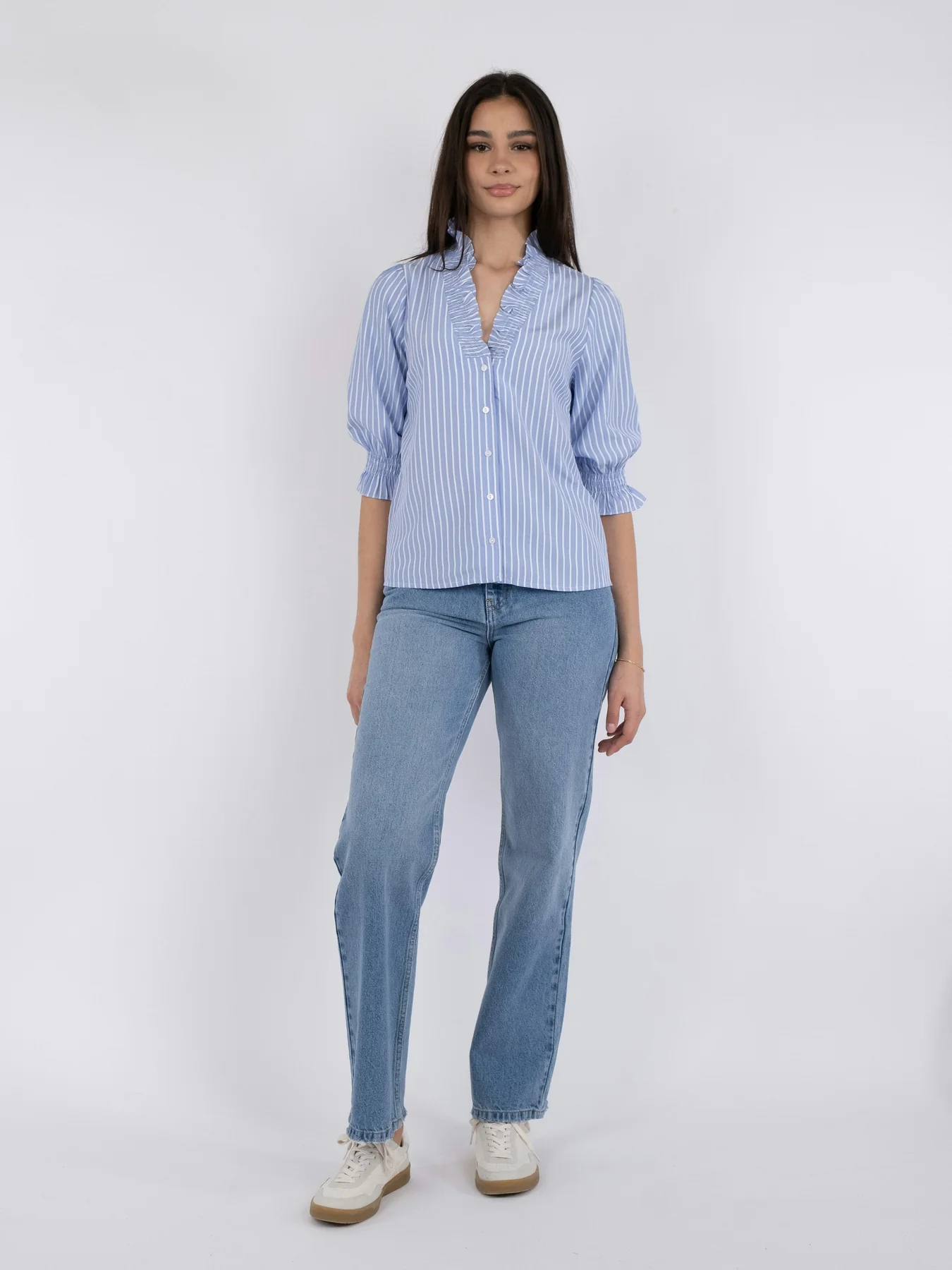 Neo Noir Briony Wide Stripe Blouse