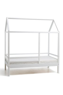 Minitude Nordic JAX Juniorseng med Madrass 70x140, Hvit