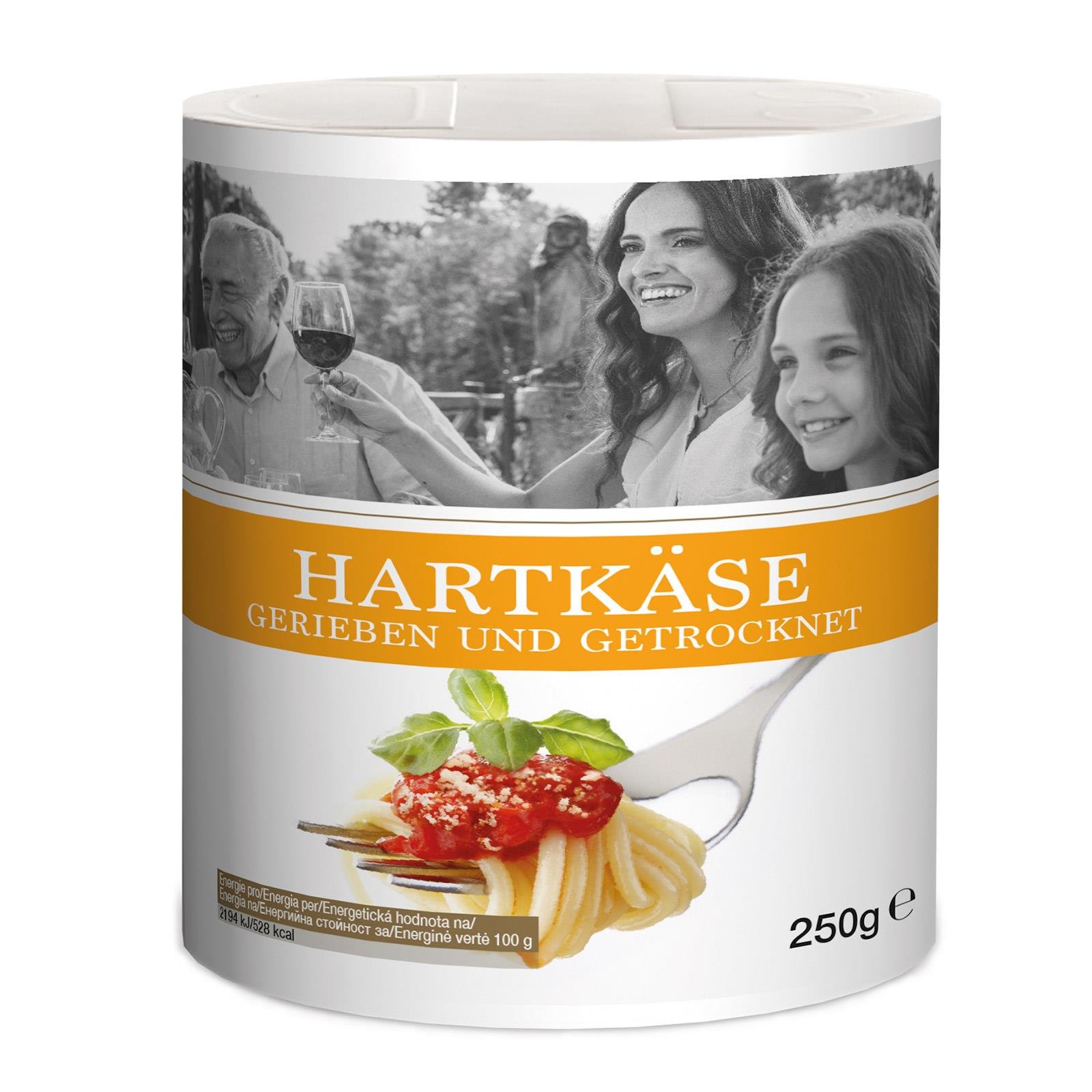 Hartkäse gerieben