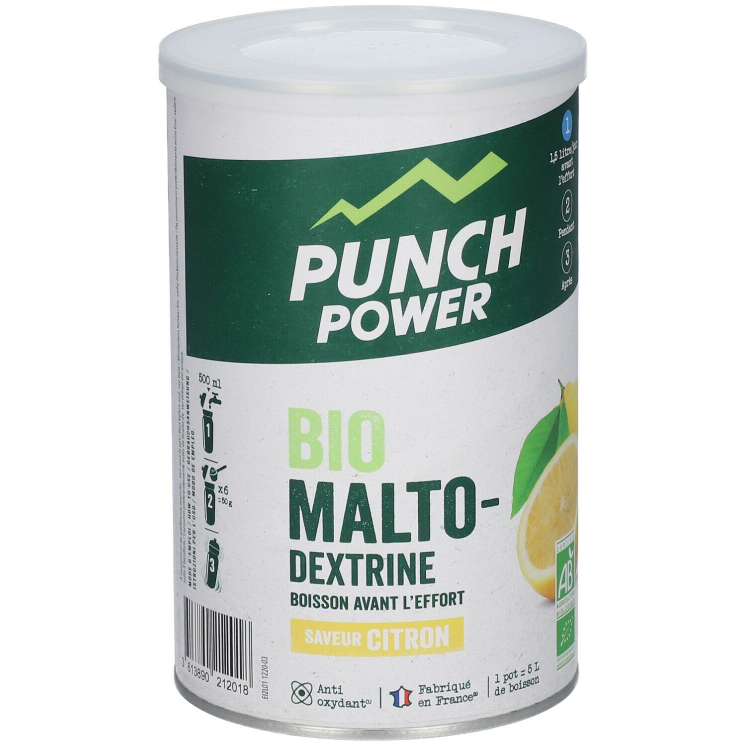 PUNCH POWER Maltodextrin Bio Zitrone